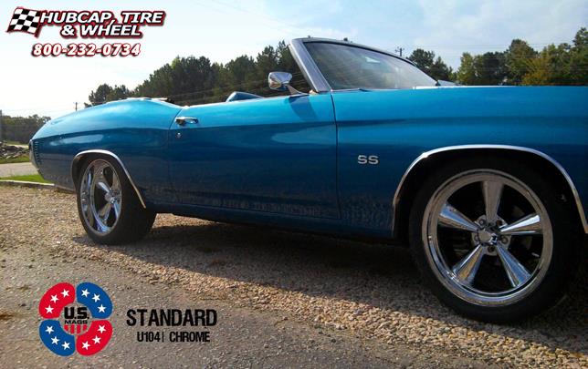 vehicle gallery/chevrolet chevelle us mags standard u104 0X0  Chrome wheels and rims